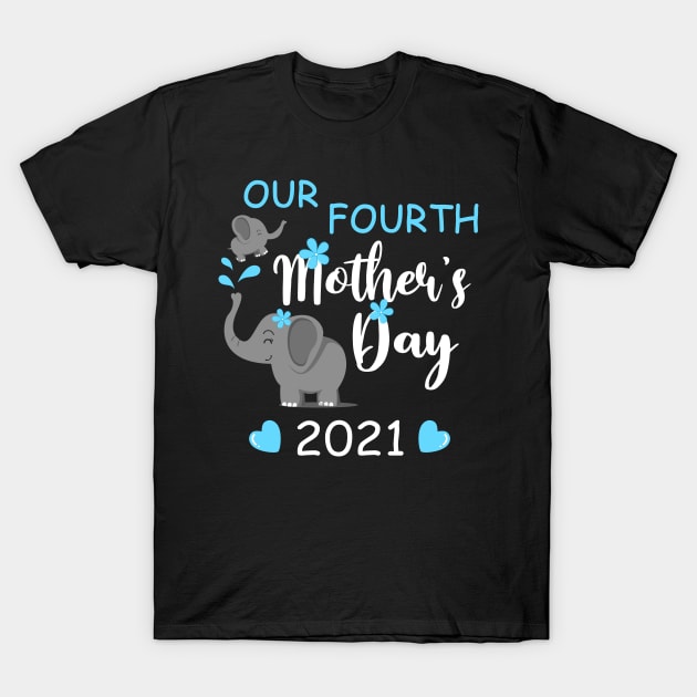 Our Fourth Mother's Day Shirt 4th For Mom & Baby Matching T-Shirt by peskybeater